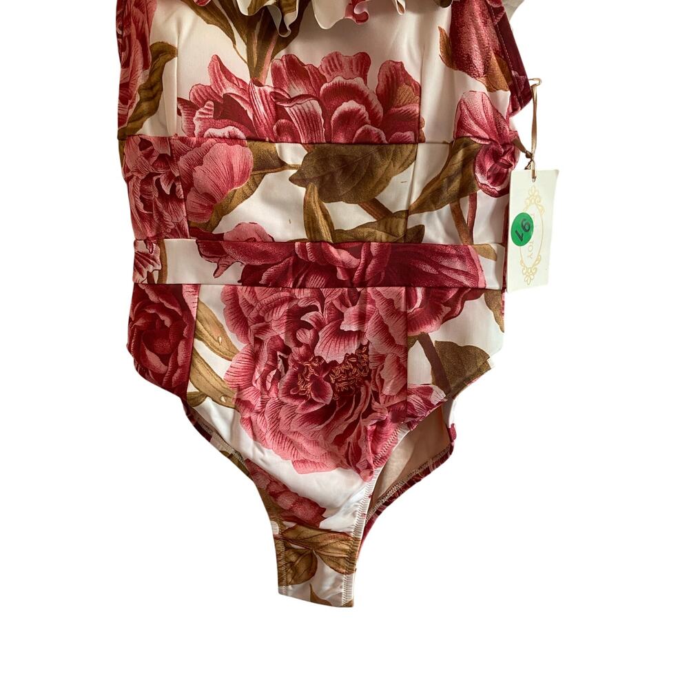 Mia Joy EVIE SWIMSUIT IN BOUGAINVILLEA FLORAL M NWT - Picture 6 of 8